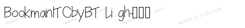 BookmanITCbyBT Li gh字体转换